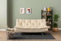 Atelier Del Sofa Rivo - Sofá-Cama de 3 Plazas Crema